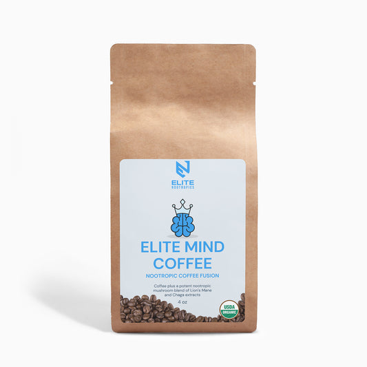 Elite Mind Nootropic Infused Coffee - Lion’s Mane & Chaga 4oz
